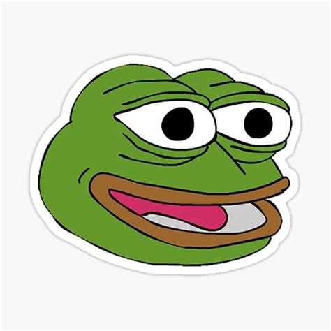 Pepe The Frog Meme Happy Sticker By Omeris Redbubble