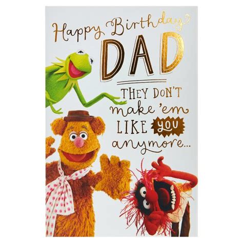 Hanson White Birthday Card The Muppets Tesco Groceries
