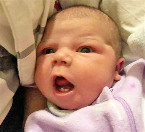 Meet The Baby Born With Teeth Evie Carter Mums Grapevine