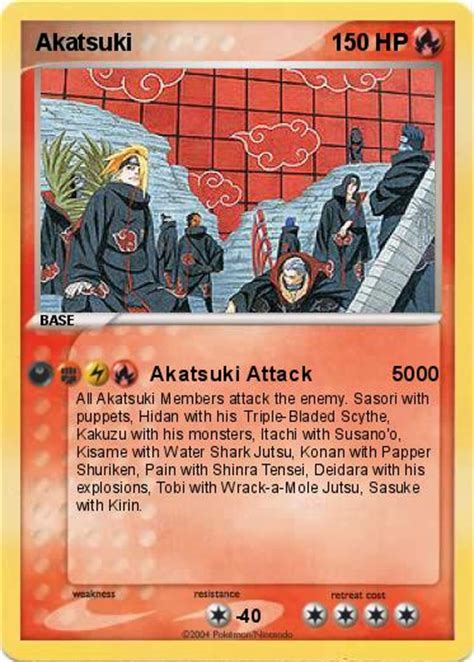 Pokémon Akatsuki 75 75 Akatsuki Attack 5000 My Pokemon Card