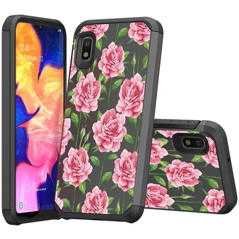For Samsung Galaxy A10e A20e Slim Protective Dual Layer Case Floral