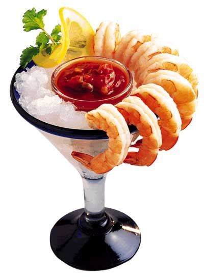 A traditional mexican shrimp cocktail from recipegoldmine.com. shrimp cocktail - presentation | Seafood | Pinterest