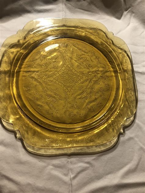 Amber Madrid Depression Glass Dinner Plates By Federal Glass 1932 1939