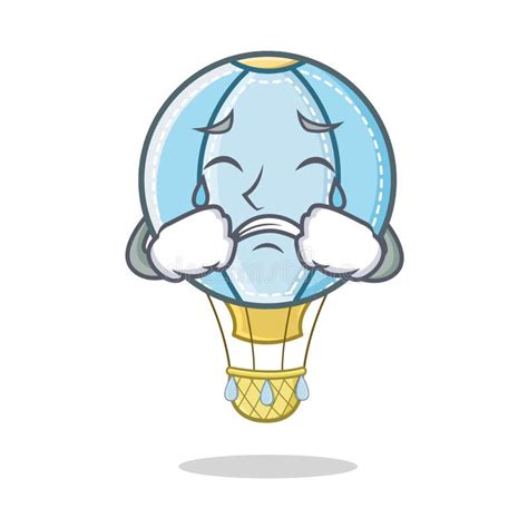 Crying Air Balloon Character Cartoon Stock Vector Illustration Of
