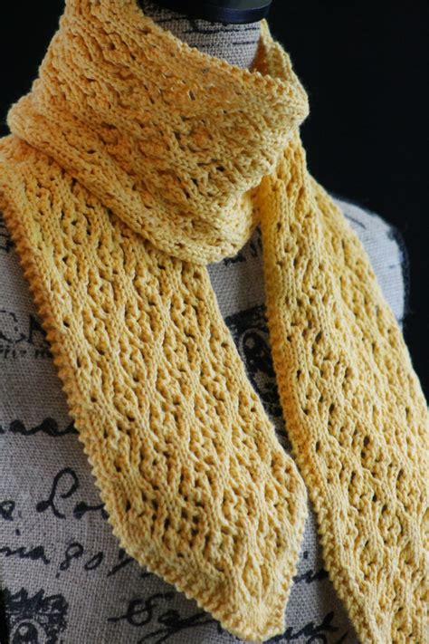 Patterns preceded by an asterisk (*) are in pdf format. Balls to the Walls Knits: Floral Mesh Scarf