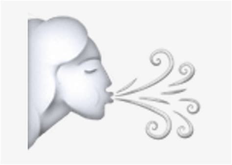 Wind Icon Source Wind Blowing Face Emoji Transparent Png 650x650