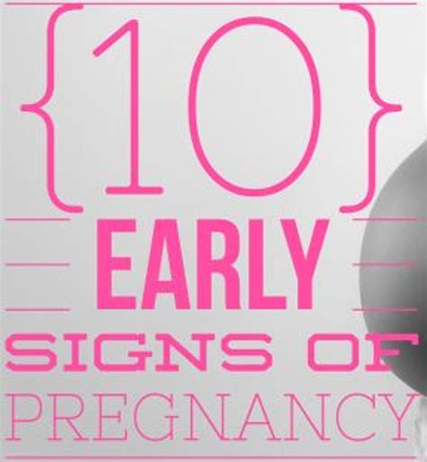 10 Early Signs Of Pregnancy Stickyj Medical Id