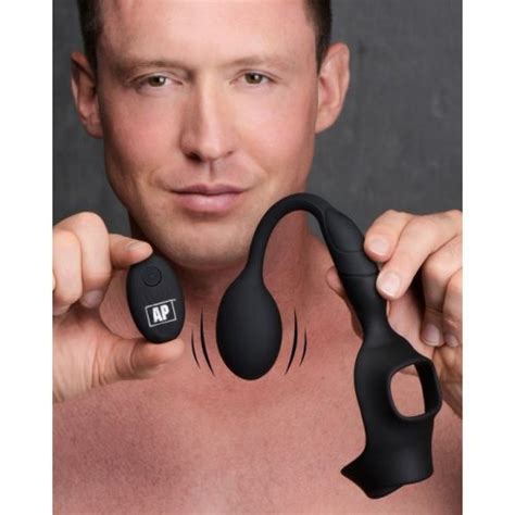 10x P Bomb Remote Control Silicone Cock And Ball Ring With Vibrating