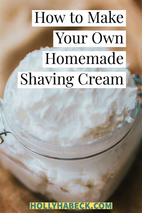 Diy Shaving Cream — How To Make Your Own In Minutes The Honeyed