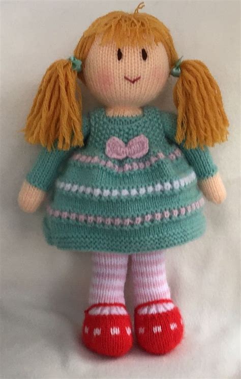 Hand Knitted Doll Etsy Uk Knitted Dolls Hand Knit Doll Knitted