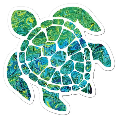 The Sea Turtle Art Sticker