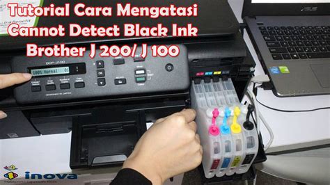 With the design of the printer is black body that looks simple compact although & looks pretty wide, this printer has a panel control to. Brother Printer J 200 Cara Mengatasi Cannot Detect Black INk - YouTube