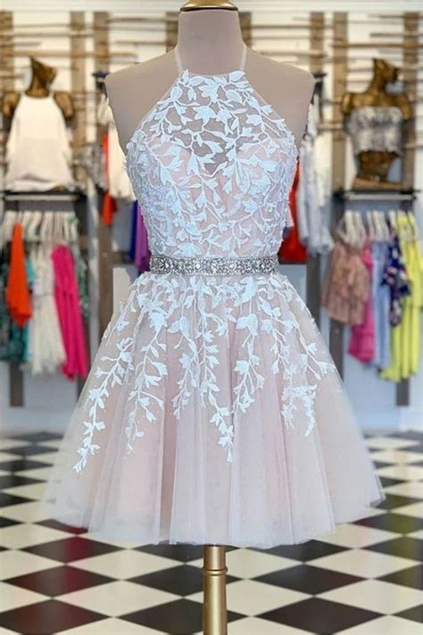 Short Beaded Lace Prom Dress Homecoming Dresses Graduation Party