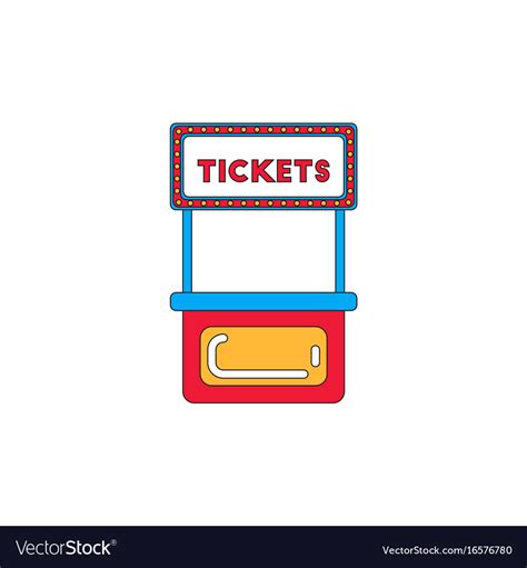 Carnival Ticket Booth Royalty Free Vector Image