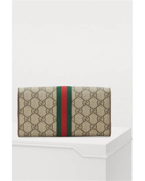 Gucci Ophidia Floral Chain Wallet