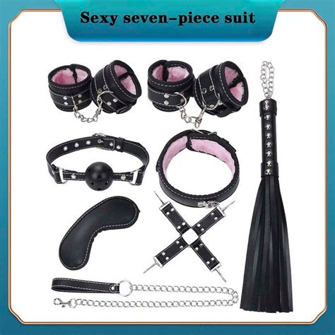 adult handcuffs whip kit bondage 8 set sex toy for couple sm adult games sex toys handcuffs for