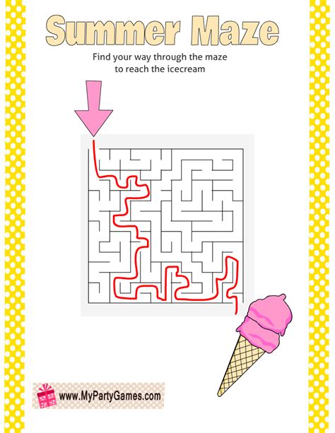 Printable Summer Mazes For Kids Woo Jr Kids Activities Children S