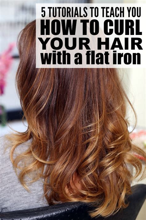 5 Tutorials To Teach You How To Curl Your Hair With A Flat