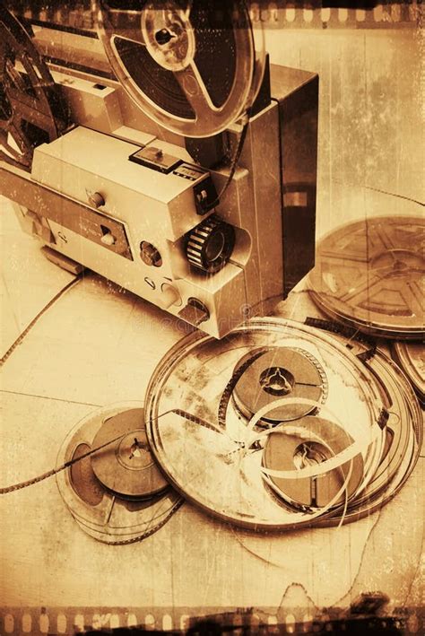 Old Film Reels Stock Photo Image Of Olden Projector 144440900