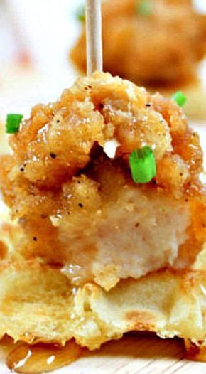 Mini Chicken And Waffle Appetizer Appetizers Easy Finger Food Chicken