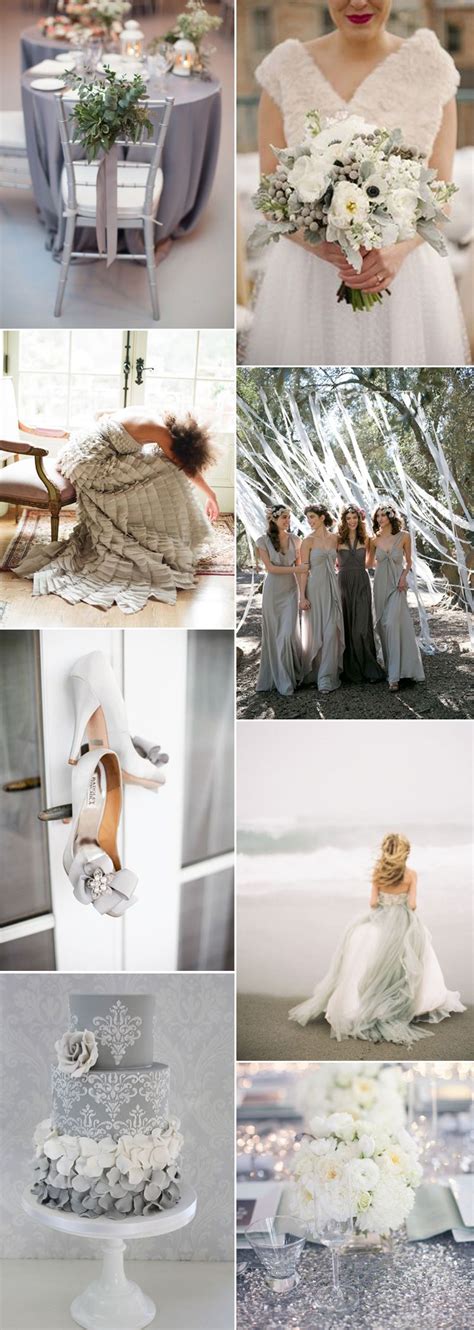 Fifty Shades Of Grey For A Classy Wedding Day Gray Wedding Colors Grey Wedding Dress Grey