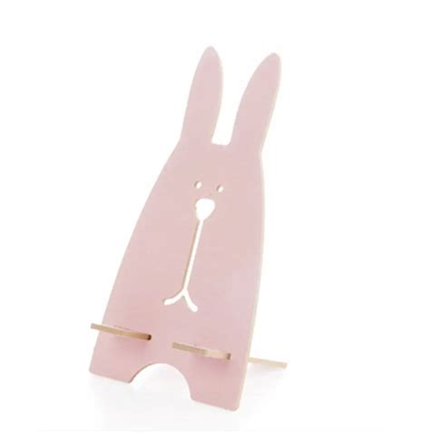 Buy Cute Wood Rabbit Mobile Cell Phone Stand Holder Kids Birthday