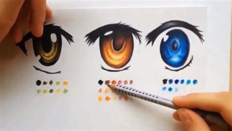 How To Color Using Colored Pencils Manga Eyes Anime Eyes Manga