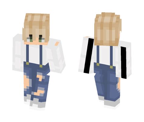Download Blonde Boy In Overalls Minecraft Skin For Free