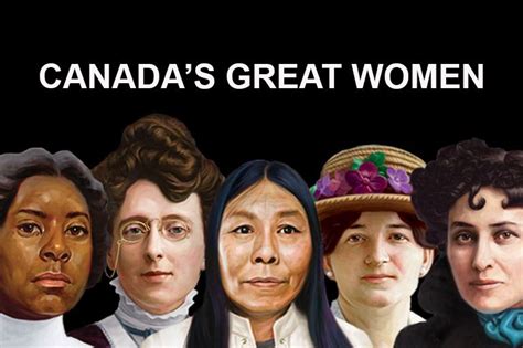 Canadas Great Women Canadas History Women Empowerment Activities Great Women Women In