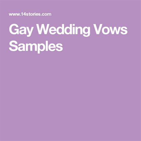 Sample Wedding Vows For Same Sex Couples Wedding Vows