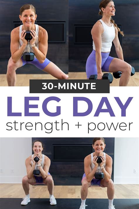 30 Minute Dumbbell Leg Workout Video Nourish Move Love