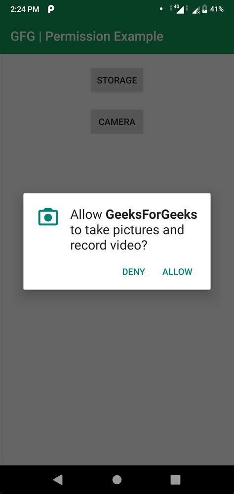 For that a new permission. Android | How to Request permissions in Android ...