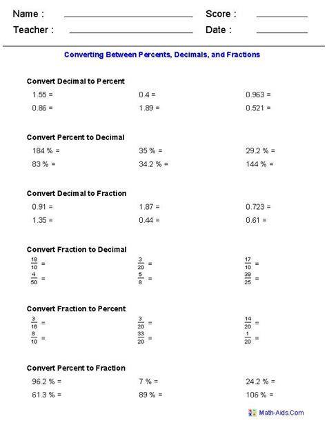Ordering Fractions And Decimals Worksheet In 2020 Fractions