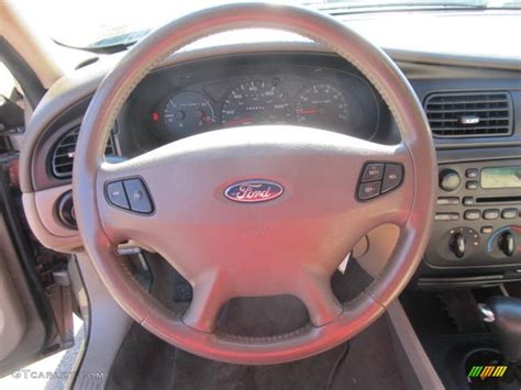 2002 Ford Taurus Ses Medium Parchment Steering Wheel Photo 60588211