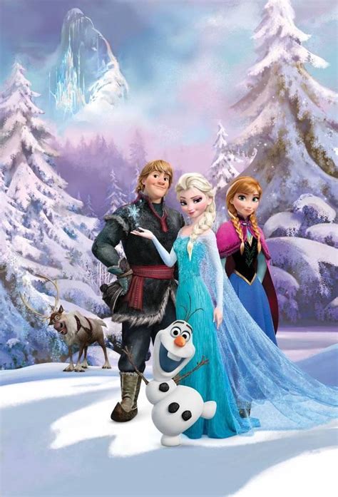 Disney Frozen All Together Fotobehang 158 X 232 Cm Multi