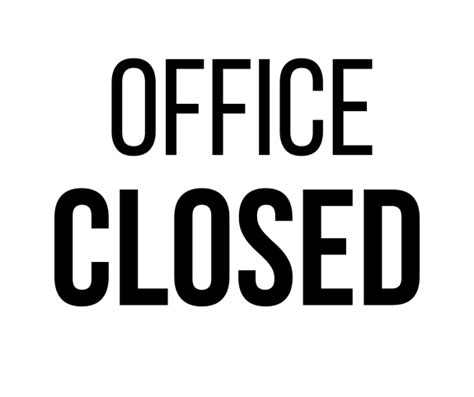 Office Closed Sign Printable Templates Free Pdf Downloads