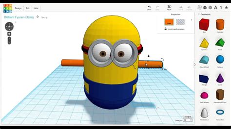 3d Minion Building Tinkercad Youtube