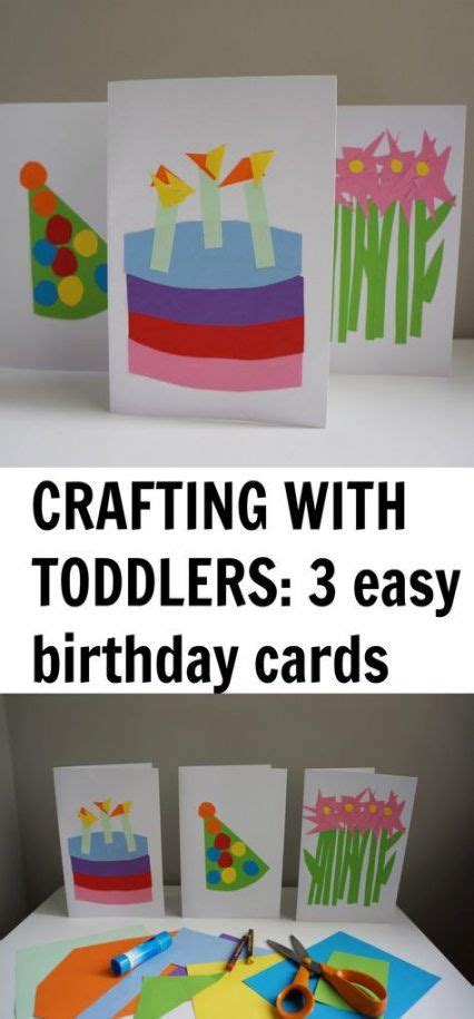 New Birthday Card Diy Kids Preschool Ideas Simple Birthday Cards