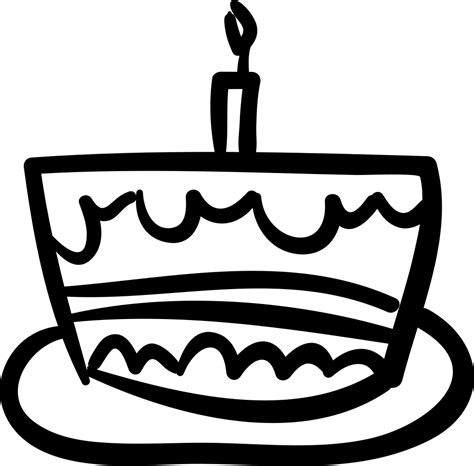 17,000+ vectors, stock photos & psd files. Birthday Cake Hand Drawn Celebration Food Svg Png Icon ...