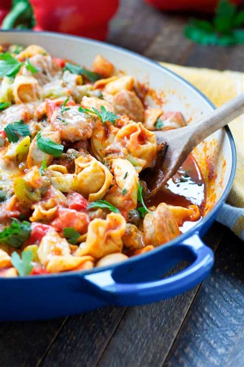 Cooking tips and tricks, chef interviews, and our favorite recipes from the yummly cooking crew and around the. One Skillet Chicken Sausage Tortellini - The Seasoned Mom