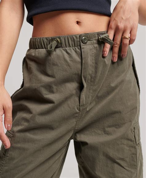 Womens Parachute Grip Pants In Green Superdry Uk