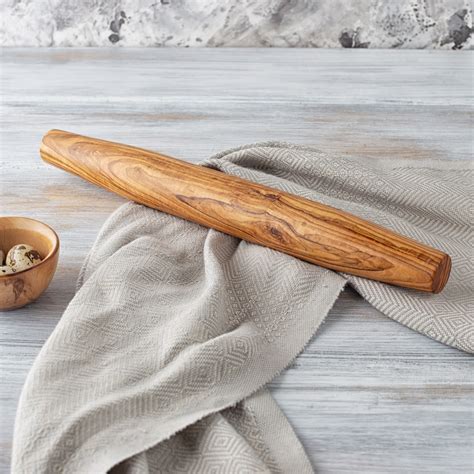 Olive Wood Rolling Pin French Style Forest Decor