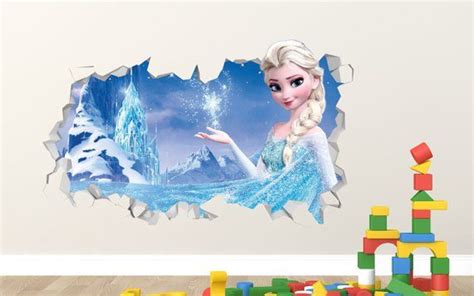 Frozen Elsa Power Magic Wall Decal Frozen Smashed Sticker Movie