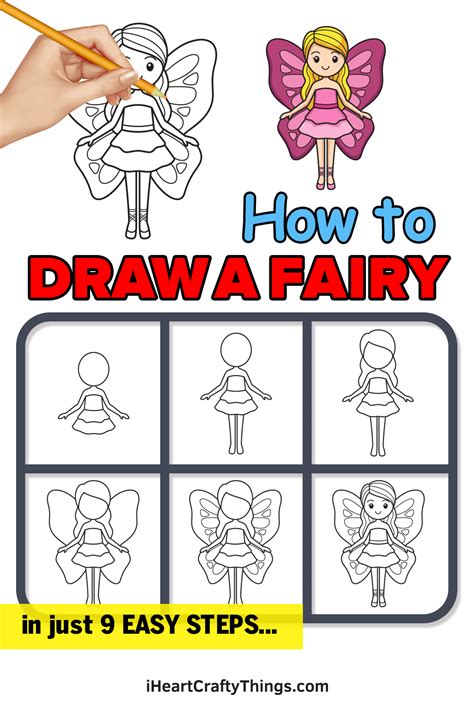 Fairy Drawing How To Draw A Fairy Step By Step