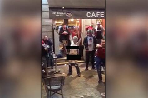 Raunchy Pensioner Gives Wales Fans In Nice A Full Frontal Strip Tease