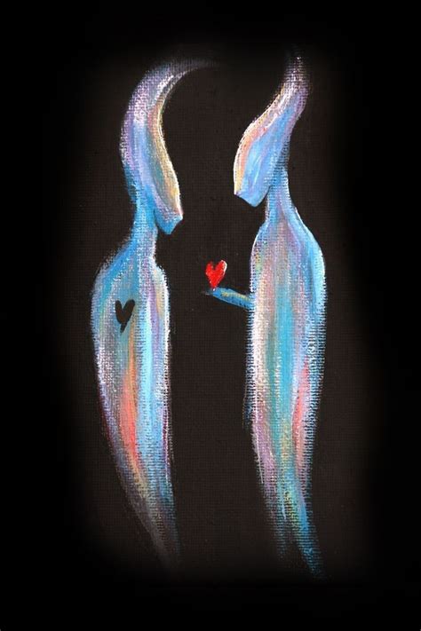 Love Painting Canvas Art Painting Acrylic Paintings Twin Flame Art
