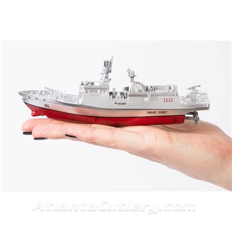 Remote Control Mini Battleship With Rechargeable Remote Control