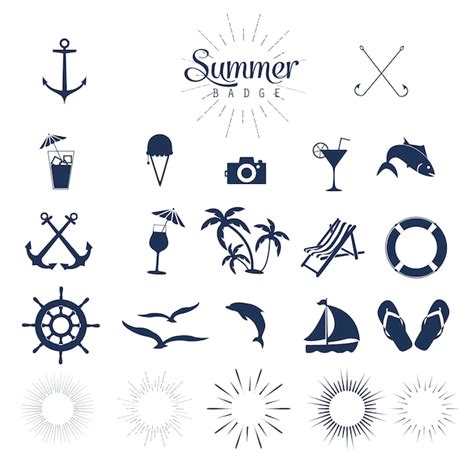 Free Vector Summer Icons