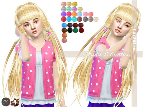 Studio K Creation Animate Hair 59 Chobits For Girls Sims 4 Hairs