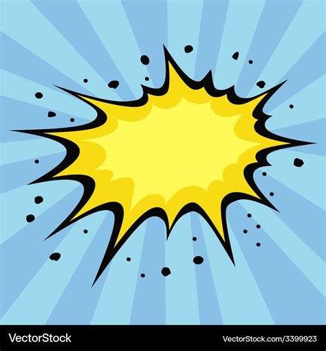Boom Comic Book Explosion Royalty Free Vector Image